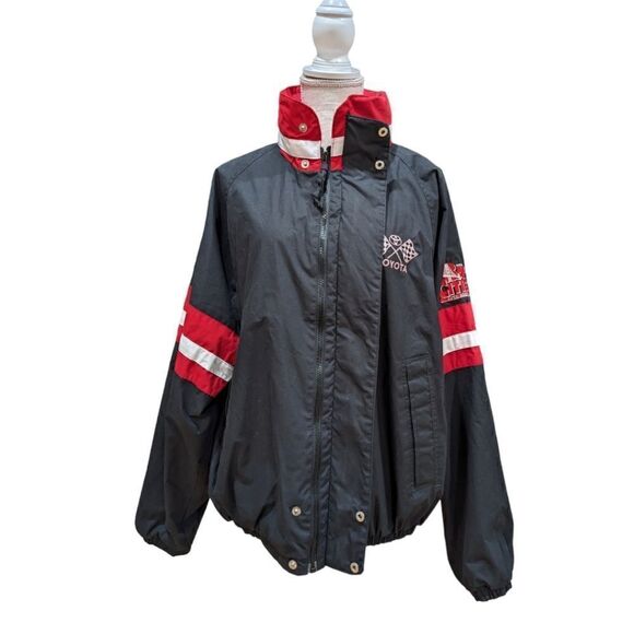 Vintage Top Gear x Toyota Starter Jacket Size L Stowaway Hood - Picture 9 of 14